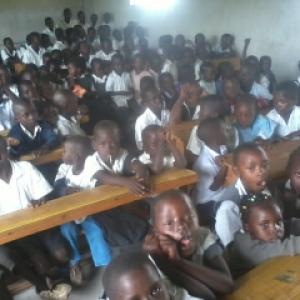 Pupils Following Proceedings In A Combined Discussion