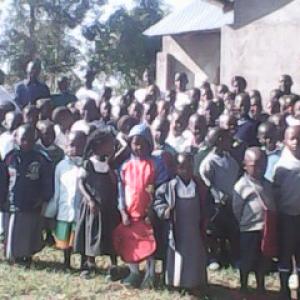 Children And Teachers Outside The Chapel On 16th May 2013 12
