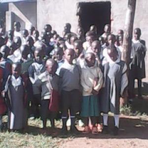 Children And Teachers Outside The Chapel On 16th May 2013 13